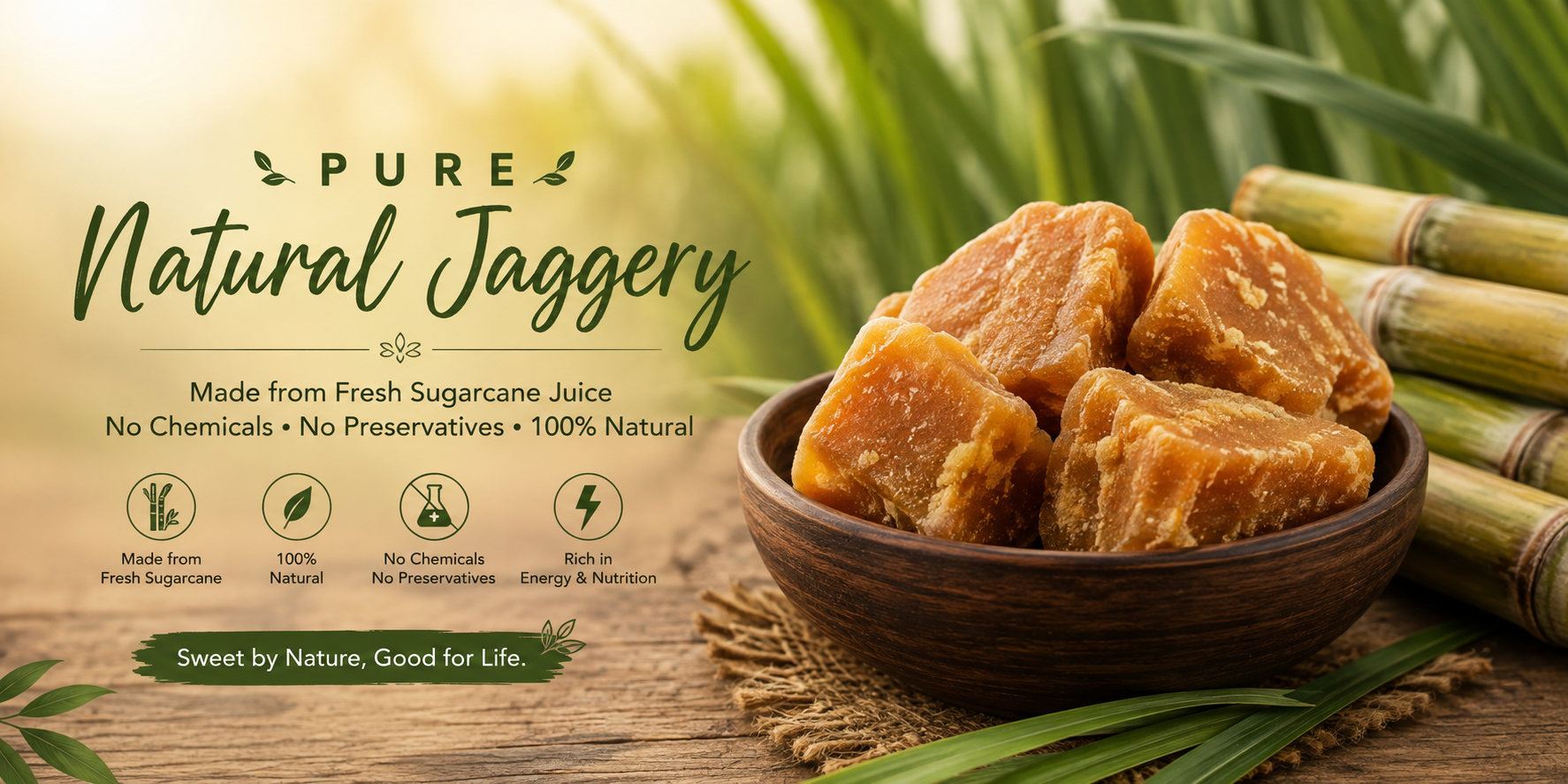 NATURAL JAGGERY website slider image